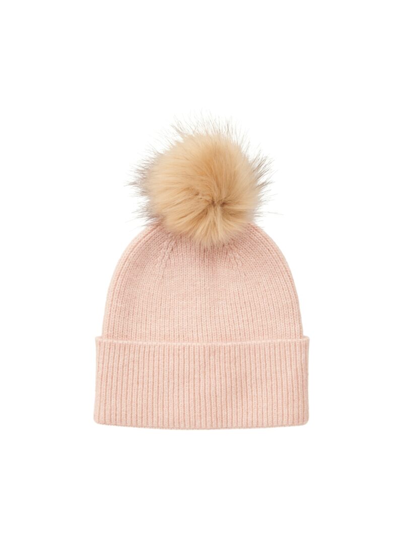 Gorro pompón rosa