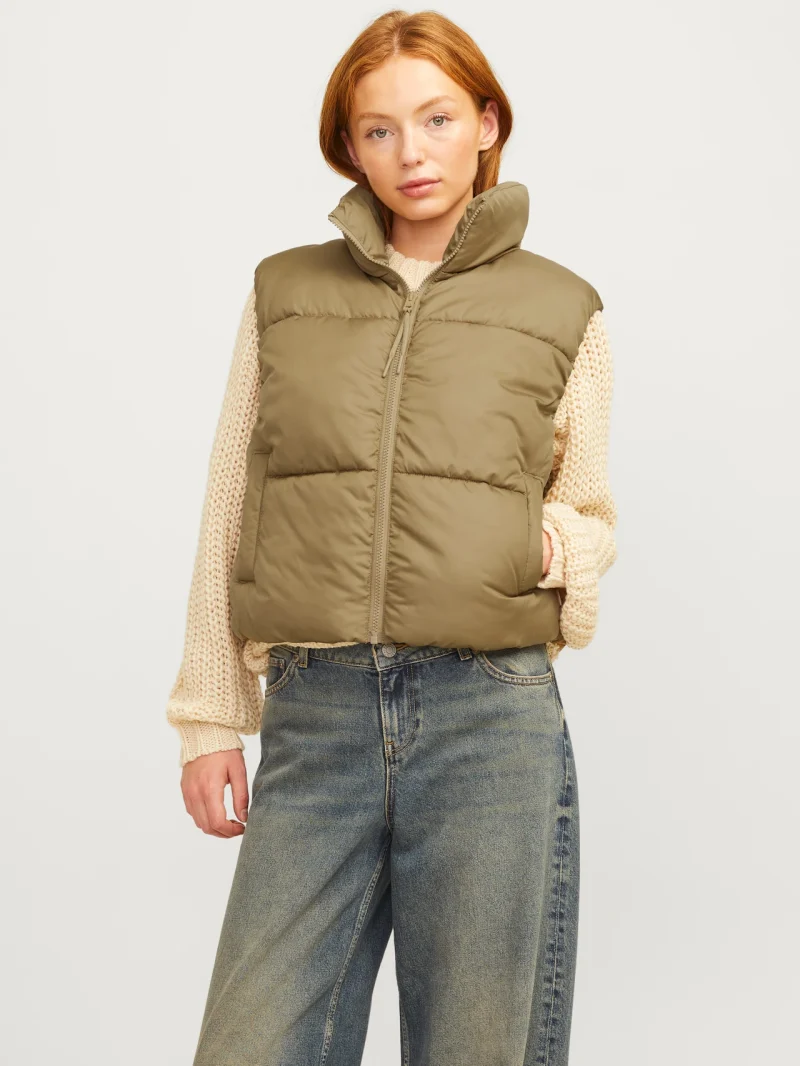 Chaleco Puffer Beige