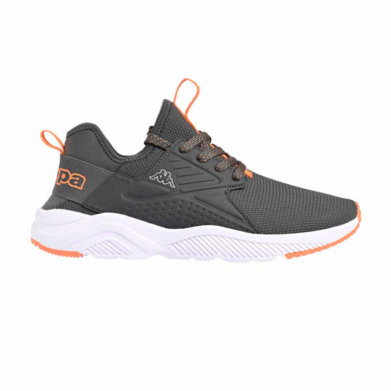 deportiva san puerto gris y naranja